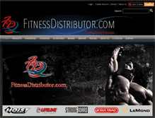 Tablet Screenshot of fitnessdistributor.com